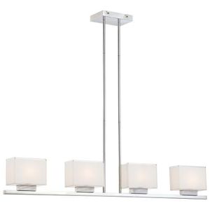 KP128077 Cubism Linear Pendant Pendant Light - Chrome KP128077 Cubism Linear Pendant Pendant Light - Chrome