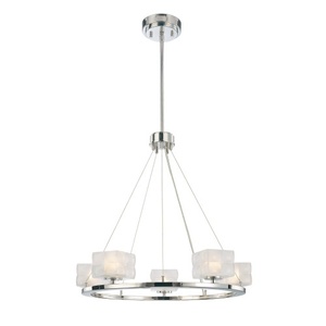 KP1455613 Squared Mid Sized Chandelier Chandelier - Polished Nickel KP1455613 Squared Mid Sized Chandelier Chandelier - Polished Nickel