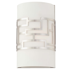 KP195084 Alecia's Necklace 1 Bulb Wall Sconce - Brushed Nickel KP195084 Alecia's Necklace 1 Bulb Wall Sconce - Brushed Nickel