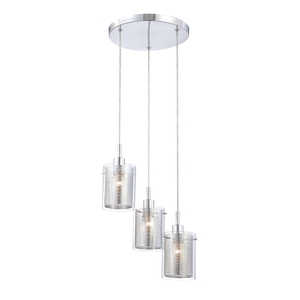 KP963077 Grid II Multi Light Pendant Light - Chrome KP963077 Grid II Multi Light Pendant Light - Chrome