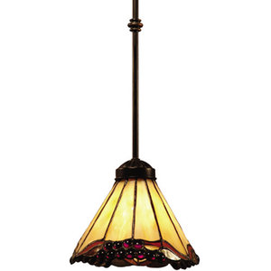 E038IA Grape Trellis Mini-Pendant Pendant Light - Antique Iron E038IA Grape Trellis Mini-Pendant Pendant Light - Antique Iron