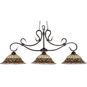 E348VA Buckingham Linear Pendant Pendant Light - Vintage Antique E348VA Buckingham Linear Pendant Pendant Light - Vintage Antique
