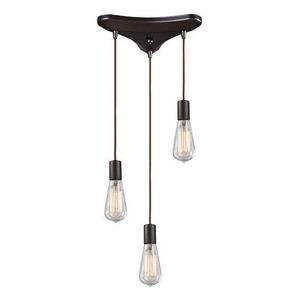 E600463 Menlow Park Multi Light Pendant Light - Oiled Bronze E600463 Menlow Park Multi Light Pendant Light - Oiled Bronze