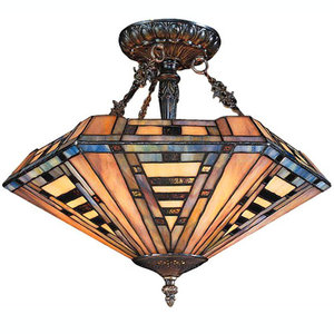 E600CB American Art Semi Flush Mount Ceiling Light - Classic Bronze E600CB American Art Semi Flush Mount Ceiling Light - Classic Bronze