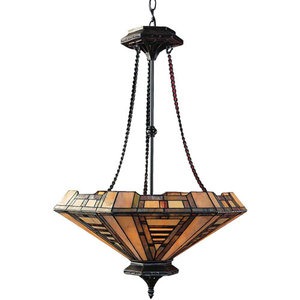 E602CB American Art Up Light Pendant Light - Classic Bronze E602CB American Art Up Light Pendant Light - Classic Bronze