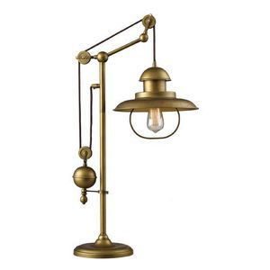 D651001 Farmhouse Table Lamp - Antique Brass D651001 Farmhouse Table Lamp - Antique Brass