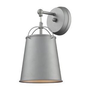 E651201 Walden 1 Bulb Wall Sconce - Aged Pewter E651201 Walden 1 Bulb Wall Sconce - Aged Pewter