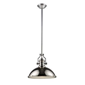 E661181 Chadwick Down Light Pendant Light - Polished Nickel E661181 Chadwick Down Light Pendant Light - Polished Nickel