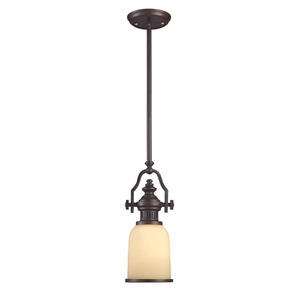 E661321 Chadwick Down Light Pendant Light - Oiled Bronze / Amber E661321 Chadwick Down Light Pendant Light - Oiled Bronze / Amber