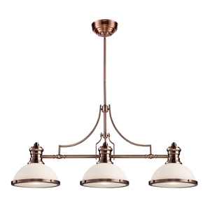 E662453 Linear Pendant Pendant Light - Antique Copper / White E662453 Linear Pendant Pendant Light - Antique Copper / White
