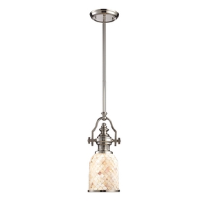 E664121 Chadwick Mini-Pendant Pendant Light - Polished Nickel / Cappa E664121 Chadwick Mini-Pendant Pendant Light - Polished Nickel / Cappa