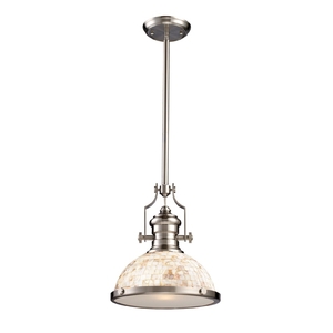E664231 Chadwick Down Light Pendant Light - Satin Nickel / Cappa E664231 Chadwick Down Light Pendant Light - Satin Nickel / Cappa