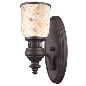 E664301 Chadwick 1 Bulb Wall Sconce - Oiled Bronze / Cappa E664301 Chadwick 1 Bulb Wall Sconce - Oiled Bronze / Cappa