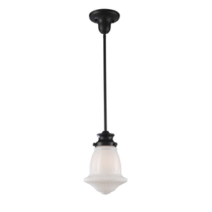 E690391 Schoolhouse Mini-Pendant Pendant Light - Oiled Bronze E690391 Schoolhouse Mini-Pendant Pendant Light - Oiled Bronze