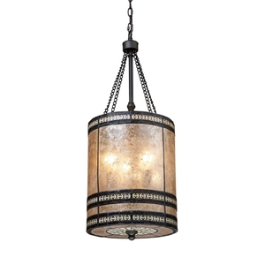 E700603 Mica Filagree Drum Pendant Pendant Light - Tiffany Bronze E700603 Mica Filagree Drum Pendant Pendant Light - Tiffany Bronze