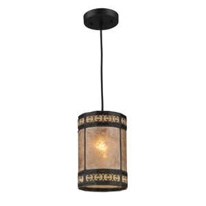 E700661 Mica Filigree Drum Pendant Pendant Light - Tiffany Bronze E700661 Mica Filigree Drum Pendant Pendant Light - Tiffany Bronze