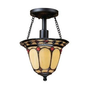 E700891 Diamond Ring Semi Flush Mount Ceiling Light - Burnished Copper E700891 Diamond Ring Semi Flush Mount Ceiling Light - Burnished Copper