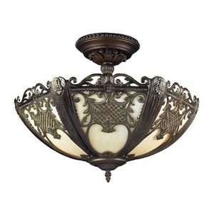 E701812 Mount Bethel Semi Flush Mount Ceiling Light - Tiffany Bronze E701812 Mount Bethel Semi Flush Mount Ceiling Light - Tiffany Bronze