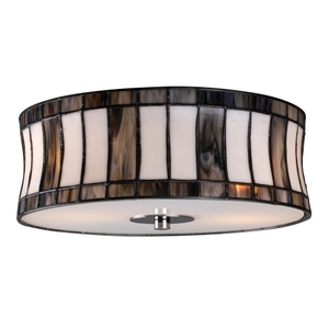 E720412 Delgado Flush Mount Ceiling Light - Black Chrome E720412 Delgado Flush Mount Ceiling Light - Black Chrome