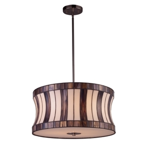 E720433 Delgado Drum Pendant Pendant Light - Black Chrome E720433 Delgado Drum Pendant Pendant Light - Black Chrome