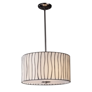 E720463 Lineas Drum Pendant Pendant Light - Black Chrome E720463 Lineas Drum Pendant Pendant Light - Black Chrome