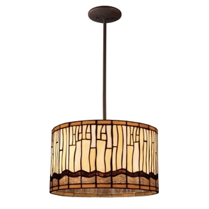 E720483 Drum Pendant Pendant Light - Dark Bronze E720483 Drum Pendant Pendant Light - Dark Bronze