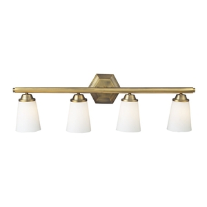 E730034 Winthrop 4 or More Bulb Bathroom Lighting - Brushed Antique Brass E730034 Winthrop 4 or More Bulb Bathroom Lighting - Brushed Antique Brass
