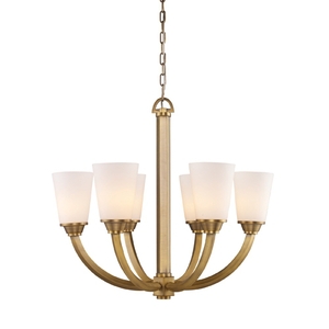 E730086 Winthrop Mini Chandelier - Brushed Antique Brass E730086 Winthrop Mini Chandelier - Brushed Antique Brass