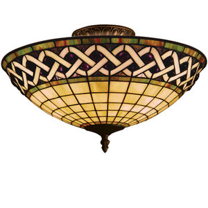 E937CB Angel Wing Semi Flush Mount Ceiling Light - Classic Bronze E937CB Angel Wing Semi Flush Mount Ceiling Light - Classic Bronze