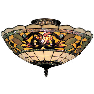E941TB Buckingham Semi Flush Mount Ceiling Light - Bronze E941TB Buckingham Semi Flush Mount Ceiling Light - Bronze