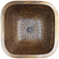 Self-Rimming Bathroom Sink 16 x 16 x 7 Self-Rimming Bathroom Sink 16 x 16 x 7