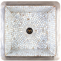 Self-Rimming Bathroom Sink 16 x 16 x 8 Self-Rimming Bathroom Sink 16 x 16 x 8