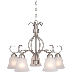 M10124ICSN Basix Mid Sized Chandelier Chandelier - Satin Nickel M10124ICSN Basix Mid Sized Chandelier Chandelier - Satin Nickel