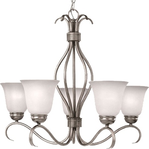 M10125ICSN Basix Mid Sized Chandelier Chandelier - Satin Nickel M10125ICSN Basix Mid Sized Chandelier Chandelier - Satin Nickel