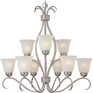 M10128ICSN Basix Large Foyer Chandelier Chandelier - Satin Nickel M10128ICSN Basix Large Foyer Chandelier Chandelier - Satin Nickel