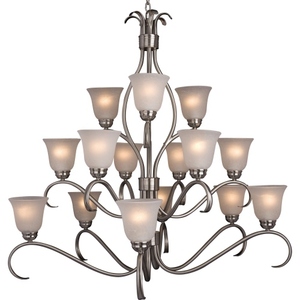 M10129ICSN Basix Large Foyer Chandelier Chandelier - Satin Nickel M10129ICSN Basix Large Foyer Chandelier Chandelier - Satin Nickel