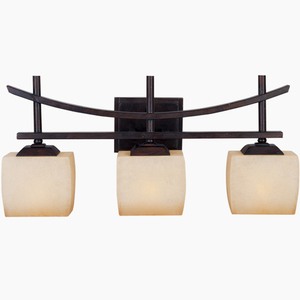 M10993WSRC Asiana 3 Bulb Bathroom Lighting - Roasted Chestnut M10993WSRC Asiana 3 Bulb Bathroom Lighting - Roasted Chestnut