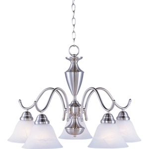 M12062MRSN Newport Mid Sized Chandelier Chandelier - Satin Nickel / Marble M12062MRSN Newport Mid Sized Chandelier Chandelier - Satin Nickel / Marble
