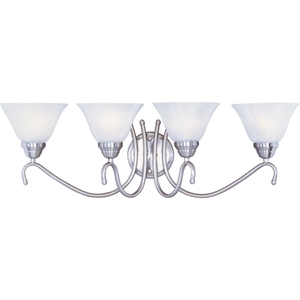 M12069MRSN Newport 4 or More Bulb Bathroom Lighting - Satin Nickel / Marble M12069MRSN Newport 4 or More Bulb Bathroom Lighting - Satin Nickel / Marble