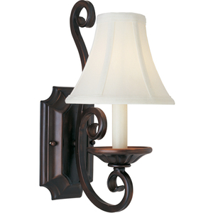 M12217OI Manor 1 Bulb Wall Sconce - Oil Rubbed Bronze M12217OI Manor 1 Bulb Wall Sconce - Oil Rubbed Bronze
