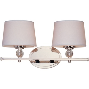 M12762WTPN Rondo 2 Bulb Bathroom Lighting - Polished Nickel M12762WTPN Rondo 2 Bulb Bathroom Lighting - Polished Nickel