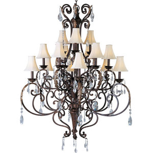 M13577AF Augusta Large Foyer Chandelier Chandelier - Auburn Florentine M13577AF Augusta Large Foyer Chandelier Chandelier - Auburn Florentine