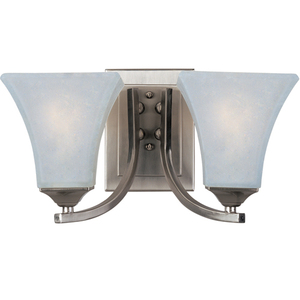 M20099FTSN Aurora 2 Bulb Bathroom Lighting - Satin Nickel M20099FTSN Aurora 2 Bulb Bathroom Lighting - Satin Nickel