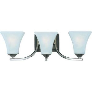 M20100FTSN Aurora 3 Bulb Bathroom Lighting - Satin Nickel M20100FTSN Aurora 3 Bulb Bathroom Lighting - Satin Nickel
