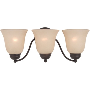 M2122WSOI Basix 3 Bulb Bathroom Lighting - Oil Rubbed Bronze / Wilshire M2122WSOI Basix 3 Bulb Bathroom Lighting - Oil Rubbed Bronze / Wilshire