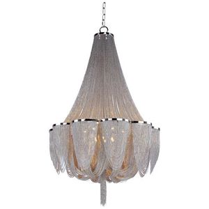 M21468NKPN Chantilly Large Foyer Chandelier Chandelier - Polished Nickel M21468NKPN Chantilly Large Foyer Chandelier Chandelier - Polished Nickel