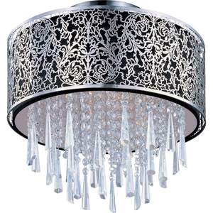 M22291BKSN Rapture Semi Flush Mount Ceiling Light - Satin Nickel M22291BKSN Rapture Semi Flush Mount Ceiling Light - Satin Nickel