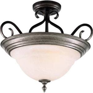 M2652MRPE Pacific Semi Flush Mount Ceiling Light - Pewter M2652MRPE Pacific Semi Flush Mount Ceiling Light - Pewter