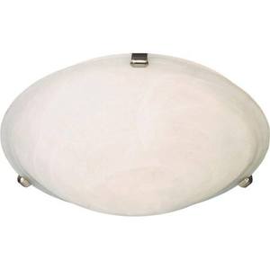 M2681MRSN Newport Flush Mount Ceiling Light - Satin Nickel / Marble M2681MRSN Newport Flush Mount Ceiling Light - Satin Nickel / Marble