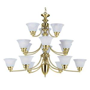M2683MRPB Malaga Large Foyer Chandelier Chandelier - Polished Brass M2683MRPB Malaga Large Foyer Chandelier Chandelier - Polished Brass